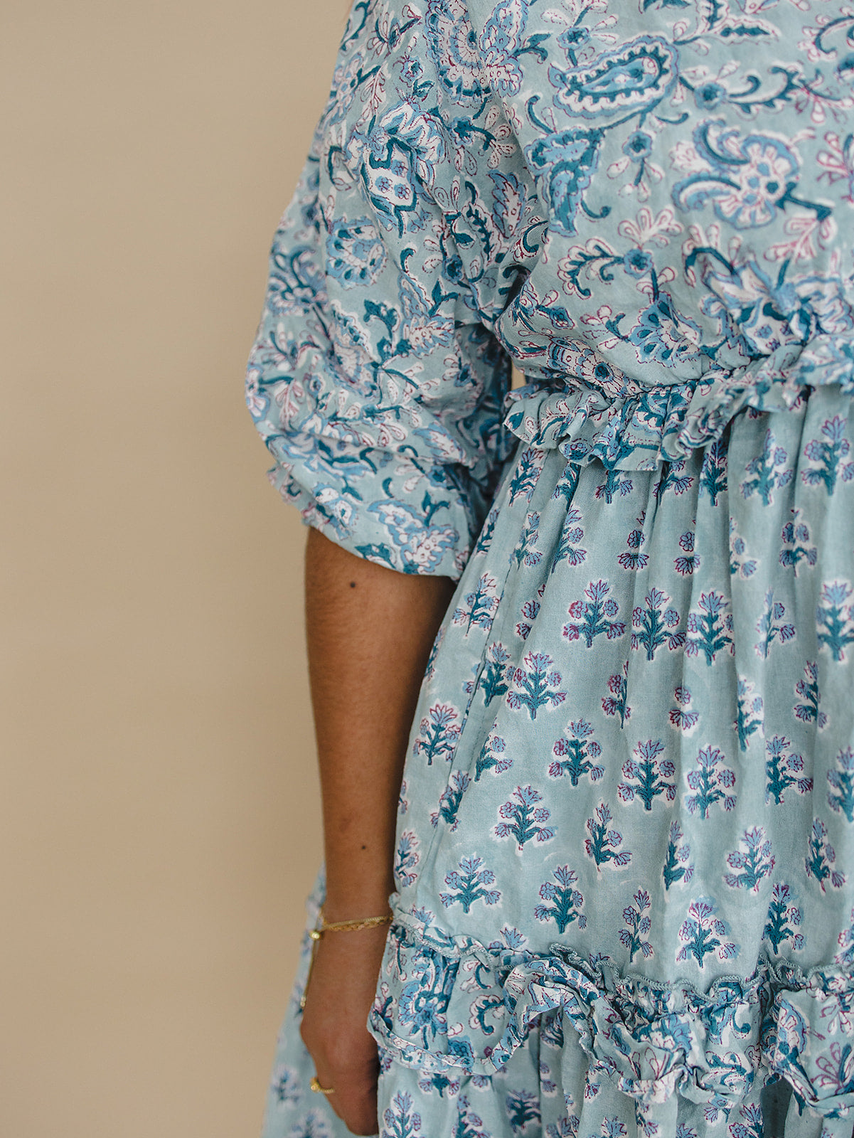 Mynah Signature dress-'DUSTY BLUE'-one size