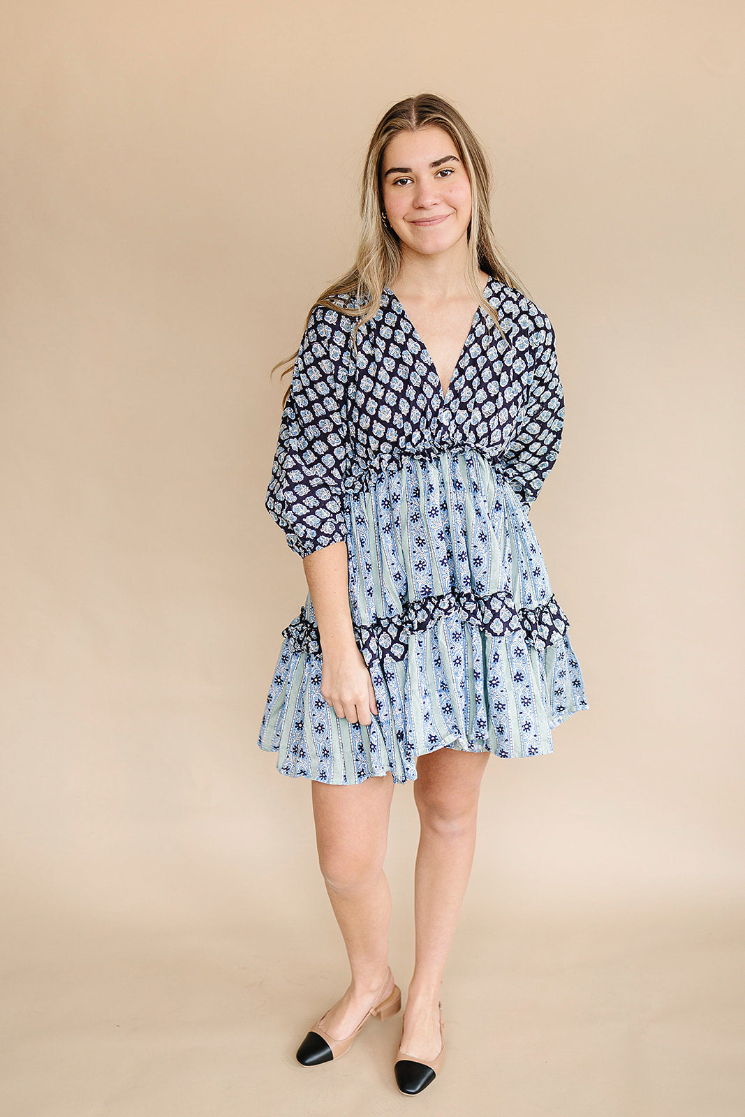 Mynah Signature dress-'INDIA INK'-one size