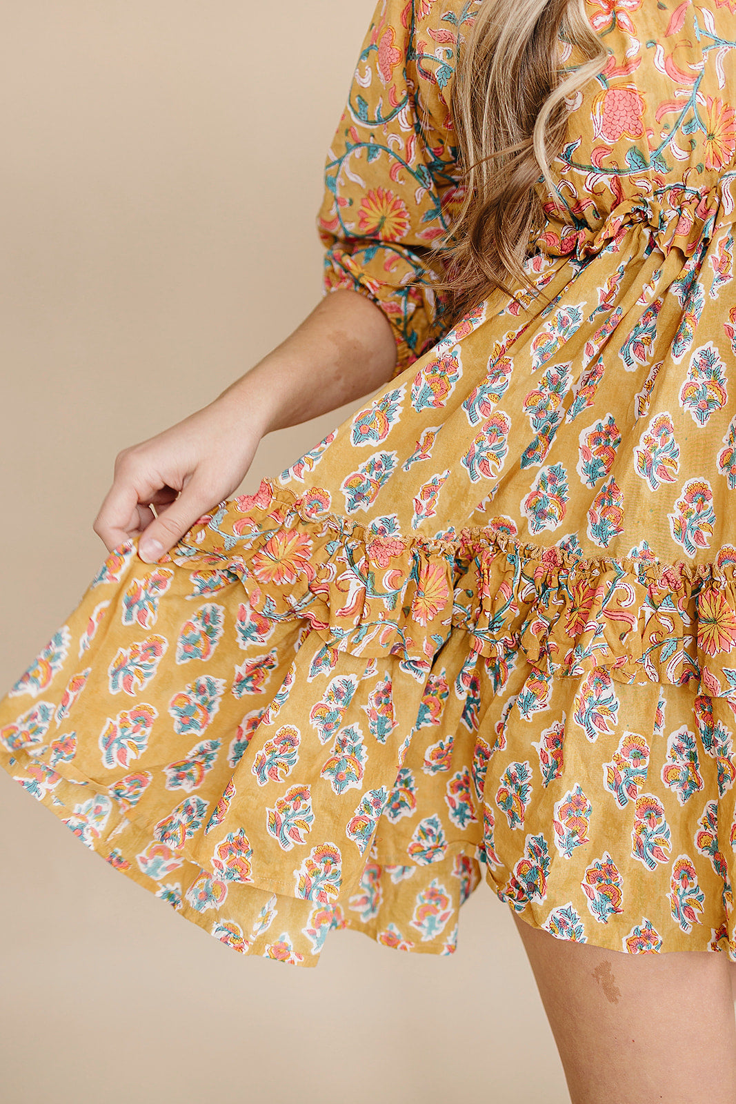 Mynah Signature dress-'HENNA VINES'-one size