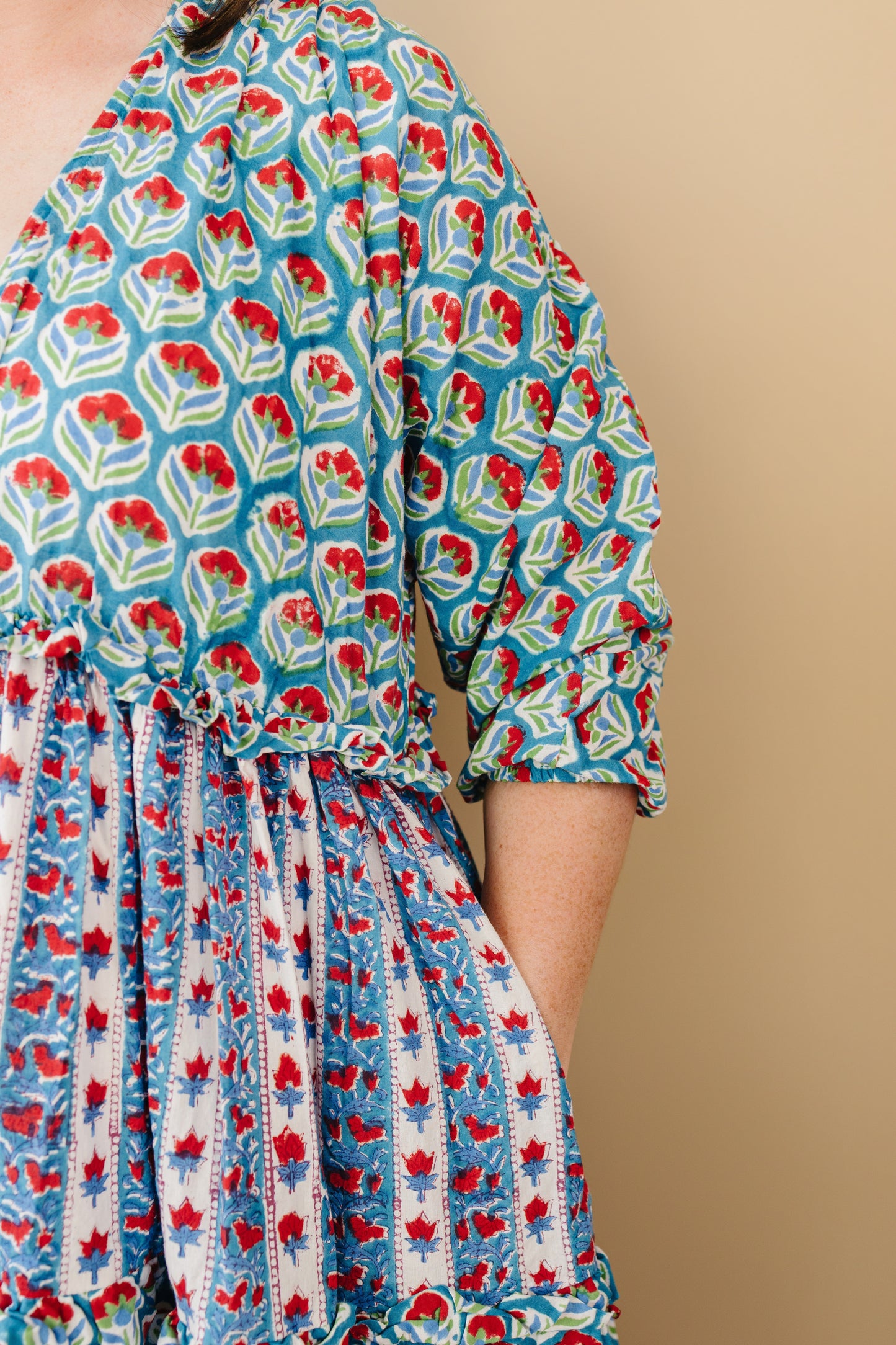 Mynah Signature dress-'TULIP FARM'-one size