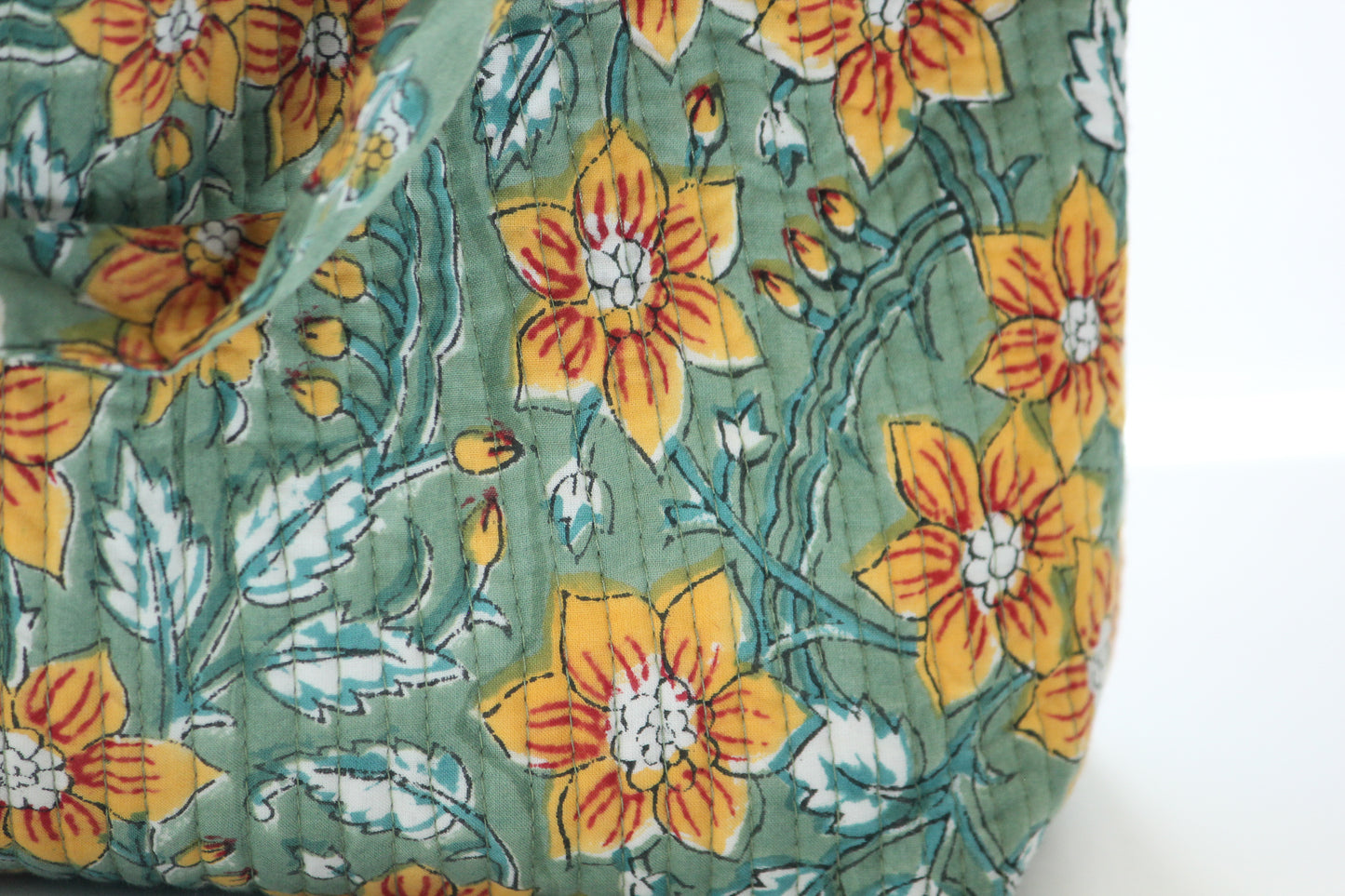 Sunflower garden floral print tote bag-Small
