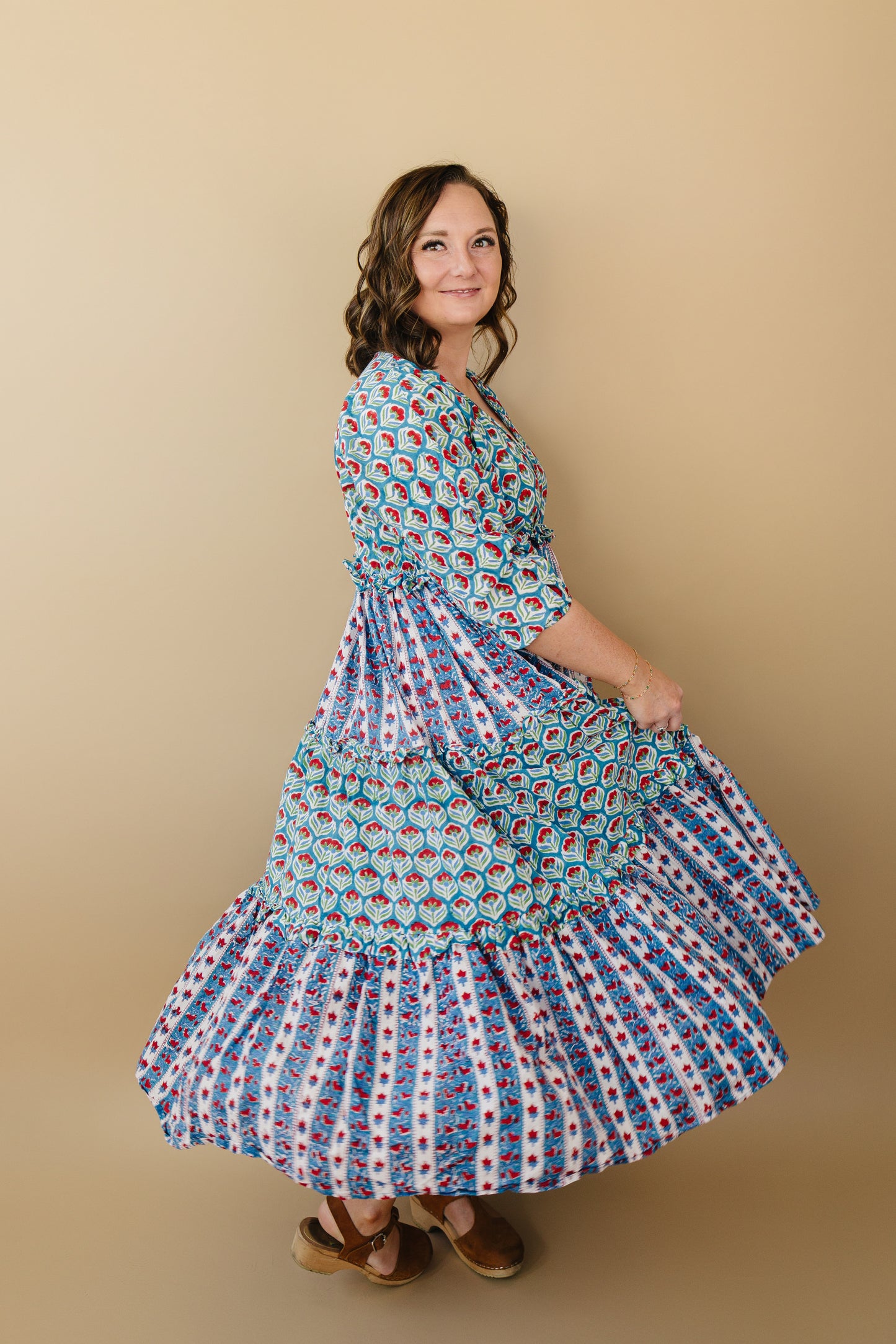 Mynah Signature dress-'TULIP FARM'-one size