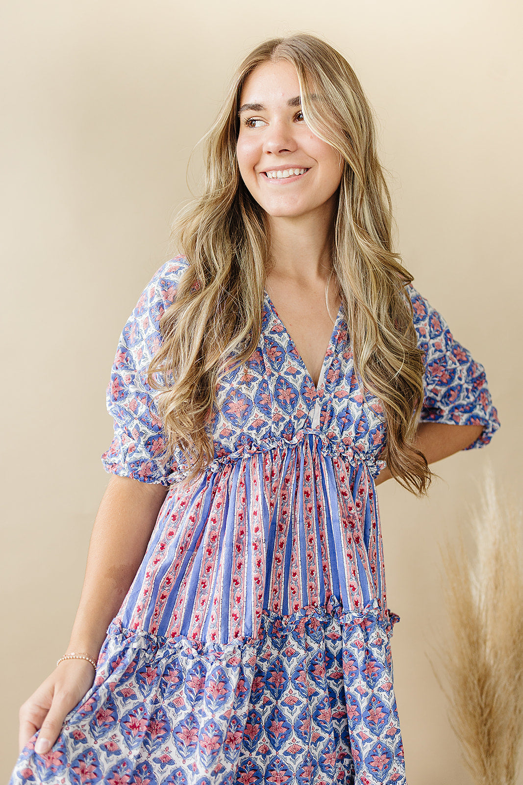 Mynah Signature dress-'NAUTICAL NANTUCKET'-ankle length-one size