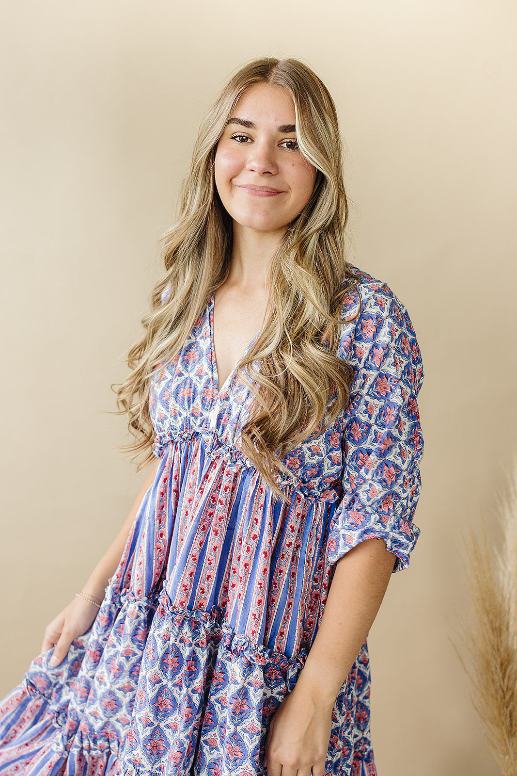Mynah Signature dress-'NAUTICAL NANTUCKET'-ankle length-one size